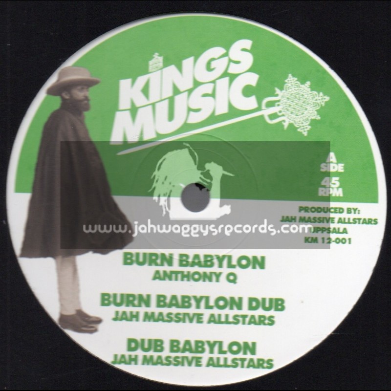 Kings Music-12"-Burn Babylon / Anthony Q + Word Sound Power / Dan Corn