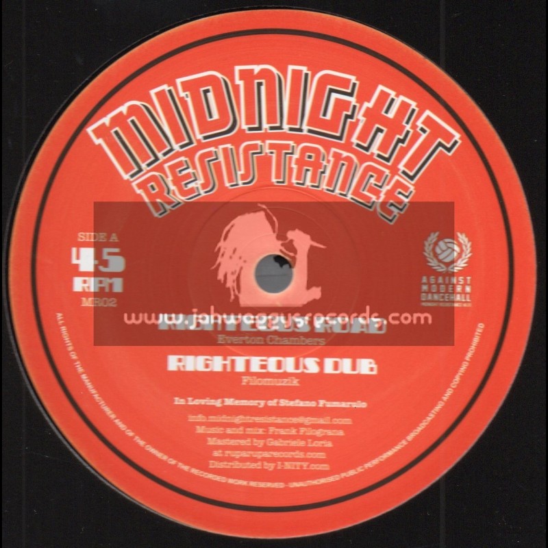 Midnight Resistance-10"-Righteous Road / Everton Chambers + Wah Yuh Ah Duh Yah / Everton Chambers