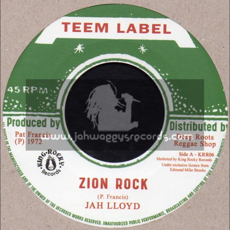 Teem Label-7"-Zion Rock / Jah Lloyd + Rebel Rock / Vin Gordon - Francis All Stars