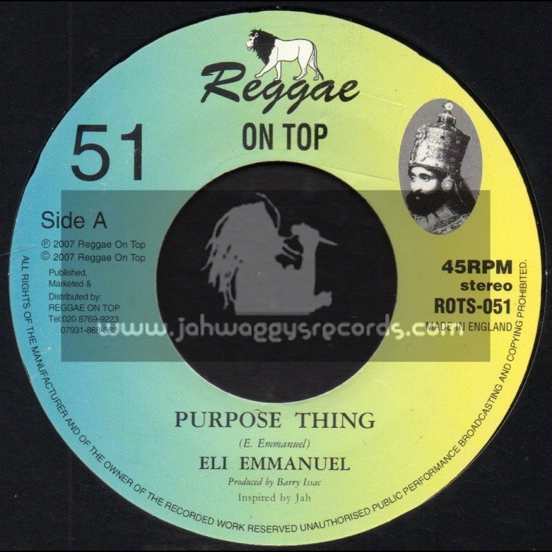 Reggae On Top-7"-Purpose Thing / Eli Emmanuel