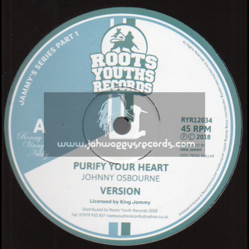 Roots Youths Records-12"-Purify Your Heart / Johnny Osbourne + Princess Lady / Lackley Castell - Jammy Series 1