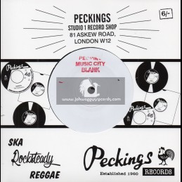 Peckings Music City Blank-7"-Lucky Man / Courtney John + Tribute To C. S. Dodd / Johnny & The Soul Vendors