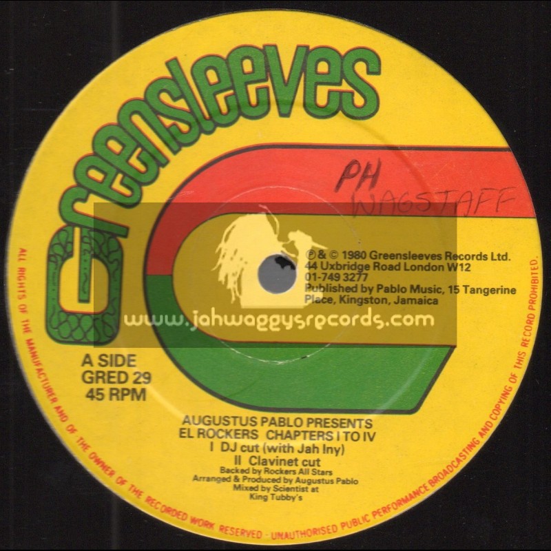 Greensleeves Records-12"-Augustus Pablo ‎– Presents El Rockers Chapters I To IV