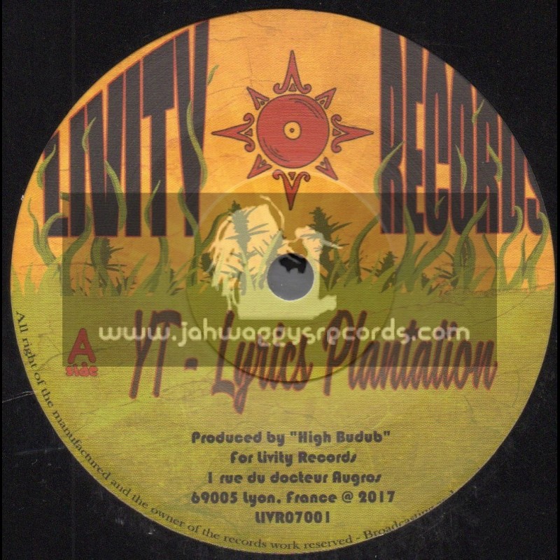Livity Records-7"-Lyrics Plantation / YT + Dub Plantation / High Budub Sound