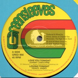 Greensleeves Records-12"-Love You Tonight / Johnny Osbourne + Purify Your Heart / Johnny Osbourne