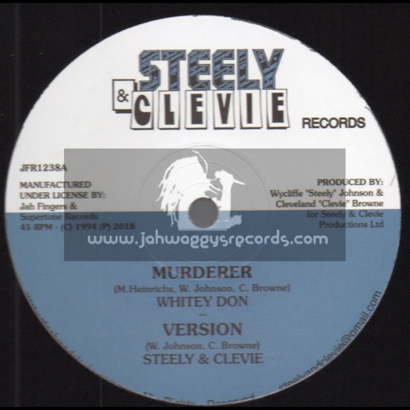 Steely & Clevie Records-Jah Fingers-12"-Murderer / Whitey Don + Soft Ina Bed / Derrick Irie