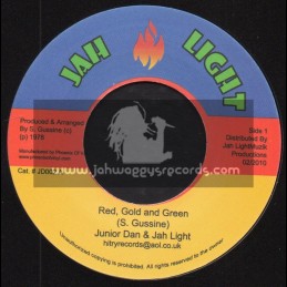 Jah Light-7"-Red Gold And Green / Junior Dan And Jah Light + Rainbow Dub / Junior Dan