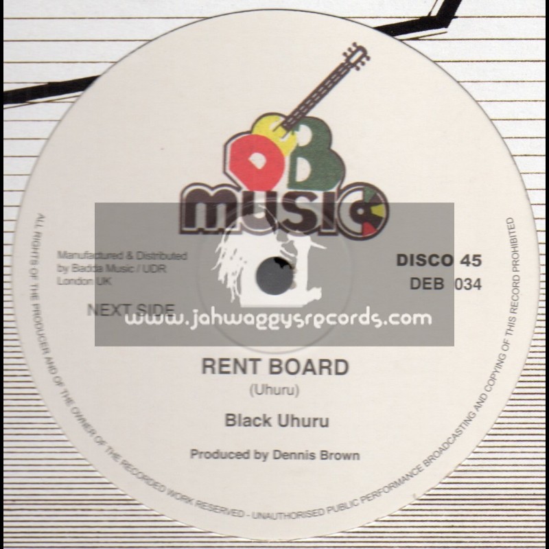 D.E.B. Music-12"-Rent Man / Black Uhuru