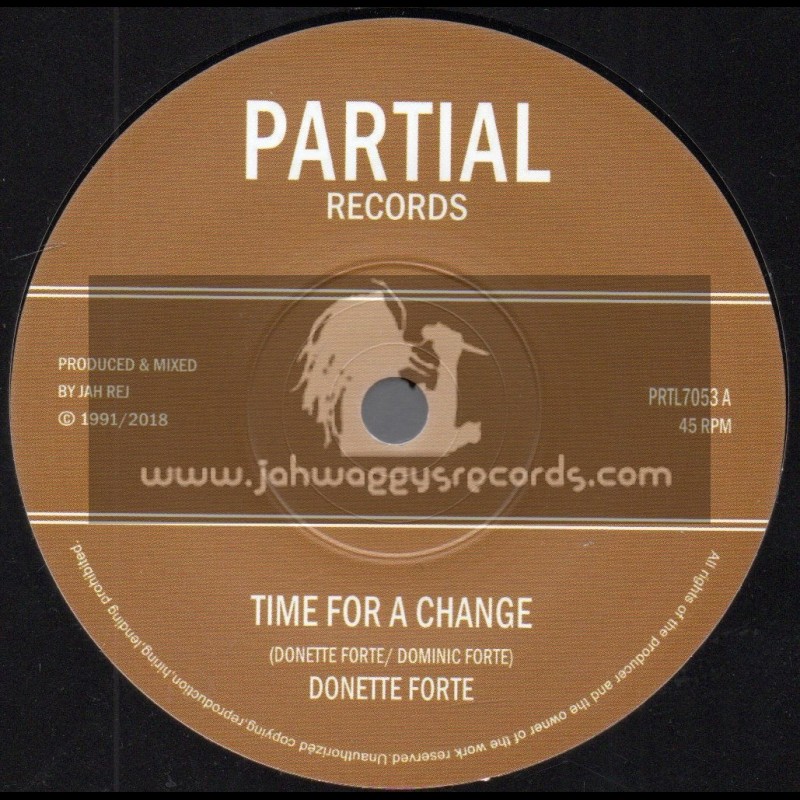 Partial Records-7"-Time For a Change / Donette Forte