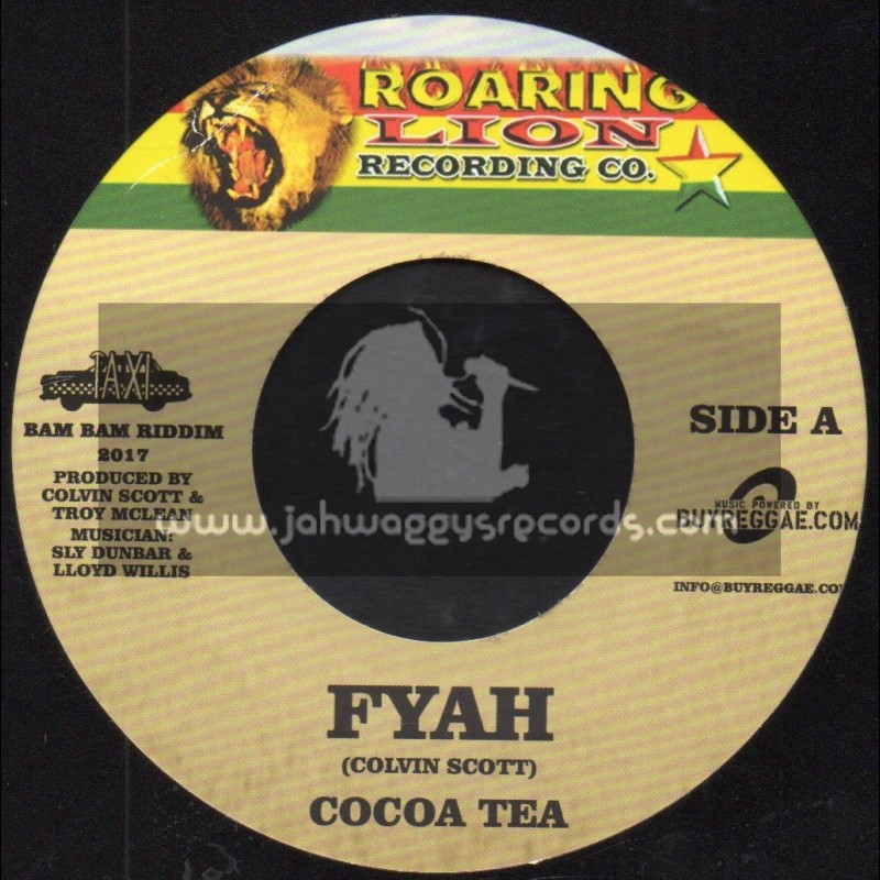 Roaring Lion Record Co-7"-Fyah Cocoa Tea + Fuego / Cocoa Tea Feat. Ines Pardo