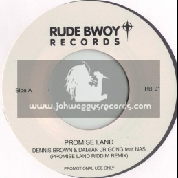 RUDEBWOY RECORDS-7"-PROMISE LAND /DENNIS BROWN-DAMIAN JR GONG-NAS