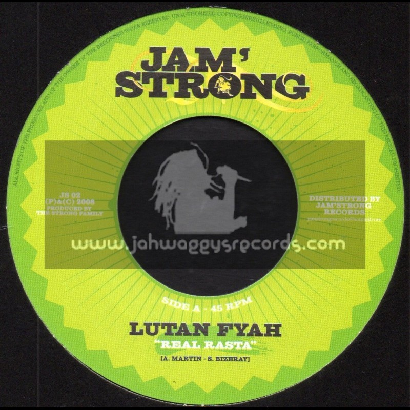 Jam Strong-7"-Real Rasta / Lutan Fyah + Outcry In The City / Sena