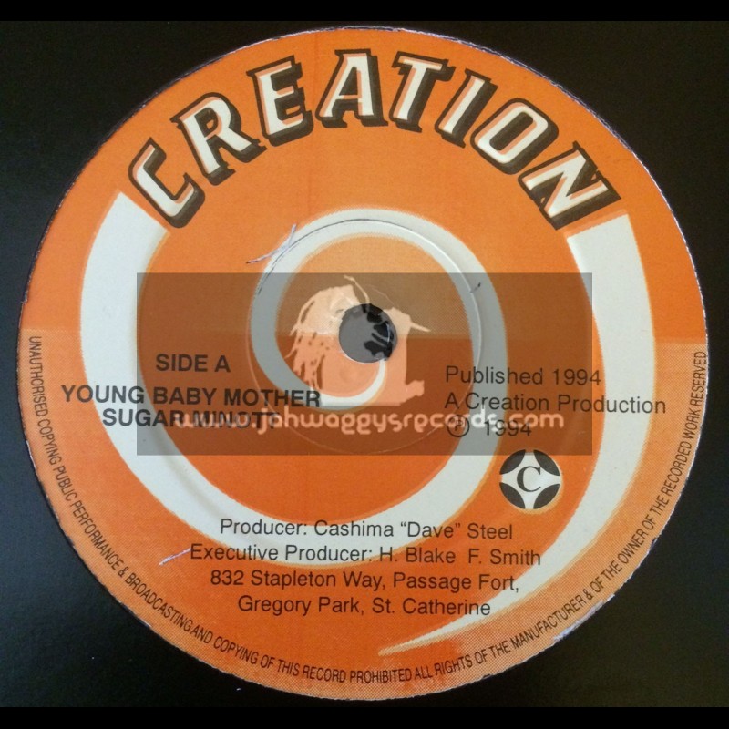 Creation-12"-Young Baby Mother / Sugar Minott + Young Girl Tradition / Tony Rebel