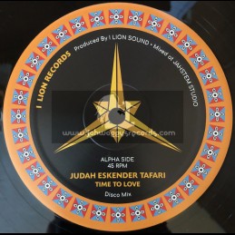 I Lion Records-12"-Time To Love / Judah Eskender Tafari