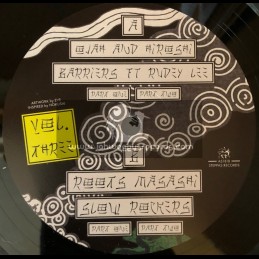 Steppas Records-12"-Barriers / Ojah & Hiroshi  Feat. Rudy Lee + Slow Rockers / Roots Masashi - Osaka Steppas Vol 3