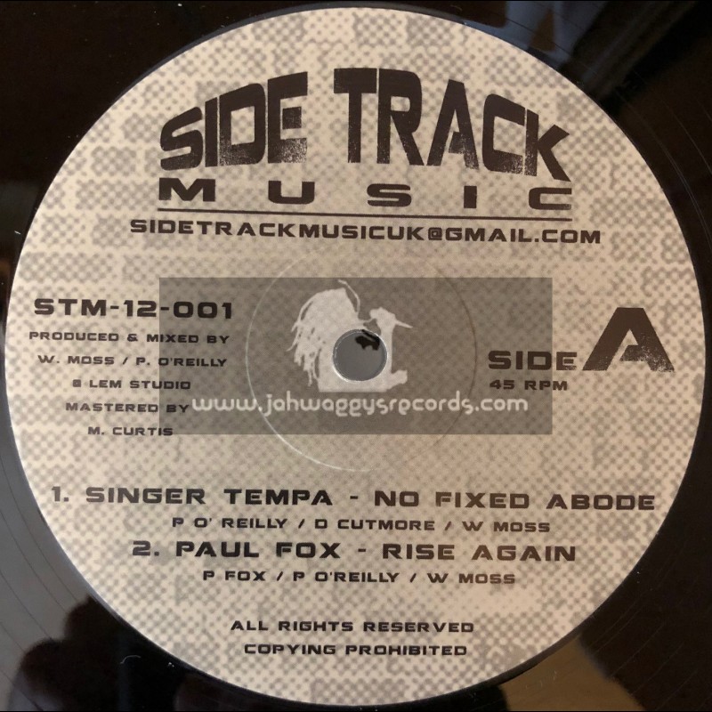 Side Track Music-7"-No Fixed Abode / Singa Tempa + Rise Again / Paul Fox