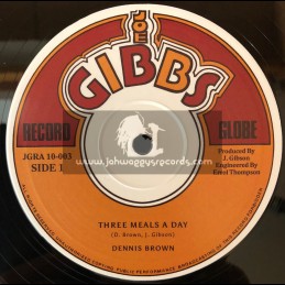 Joe Gibbs Records-10"-Three Meals A Day / Dennis Brown + Naw Go A Them Burial / Prince Allah