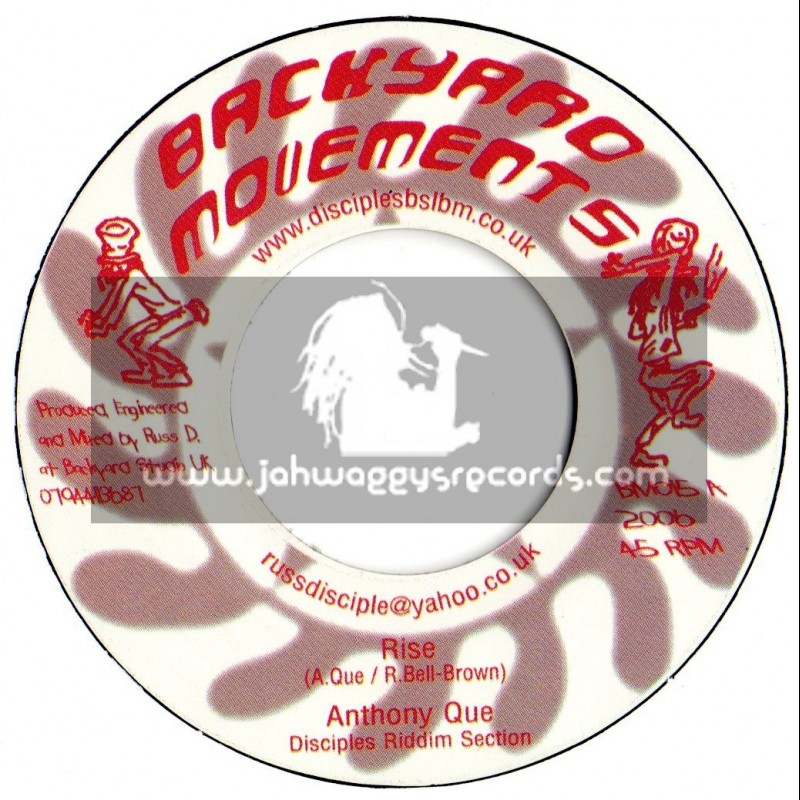 BACKYARD MOVEMENTS-7"-RISE / ANTHONY QUE(2006)