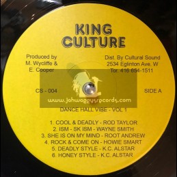 King Culture-Lp-Dance Hall Vibe's Vol.1 / Various