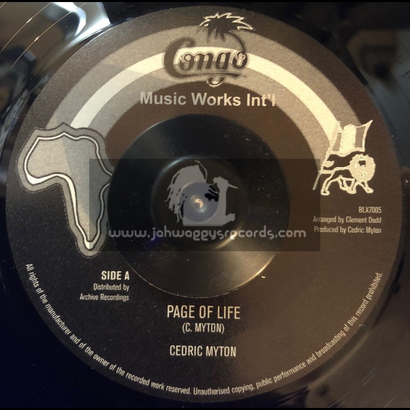 Congo Works Int-7"-Page Of Life / Cedric Myton + Page Of Life Version / Sound Dimension