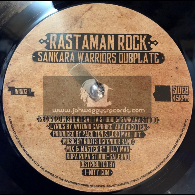 I-Nity Records-7"-Rastaman Rock / Sankara Warriors Dubplate
