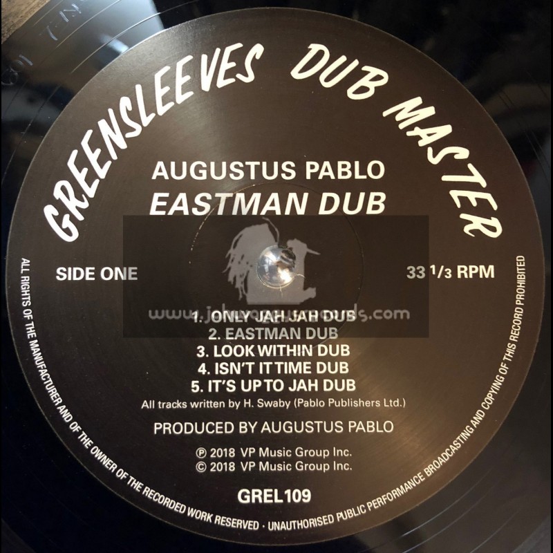 Greensleeves Dub Master-Lp-Easrman Dub / Augustus Pablo
