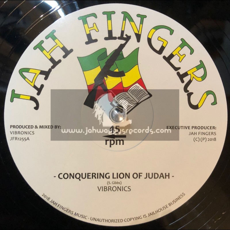 Jah Fingers-12"-Conquering Lion Of Judah / Vibronics