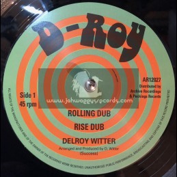 D-Roy Records -12"-Rolling Dub & Rise Dub / Delroy Witter + Augustus Dub & Talk It Out Dub / Paul & Delroy
