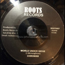 Roots Records-7"-World Under Siege / Chronixx
