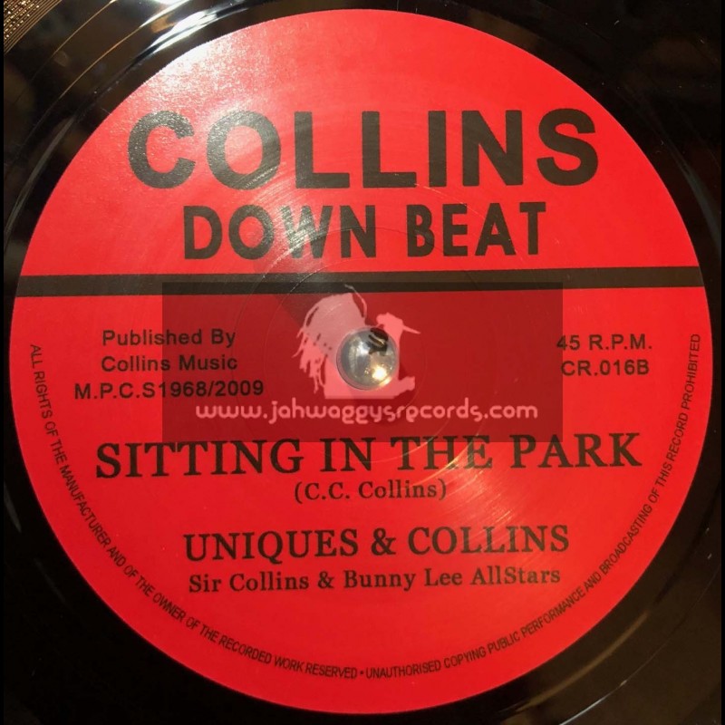 Collins Down Beat -7"-Sitting In The Park /  Uniques & Sir Collins
