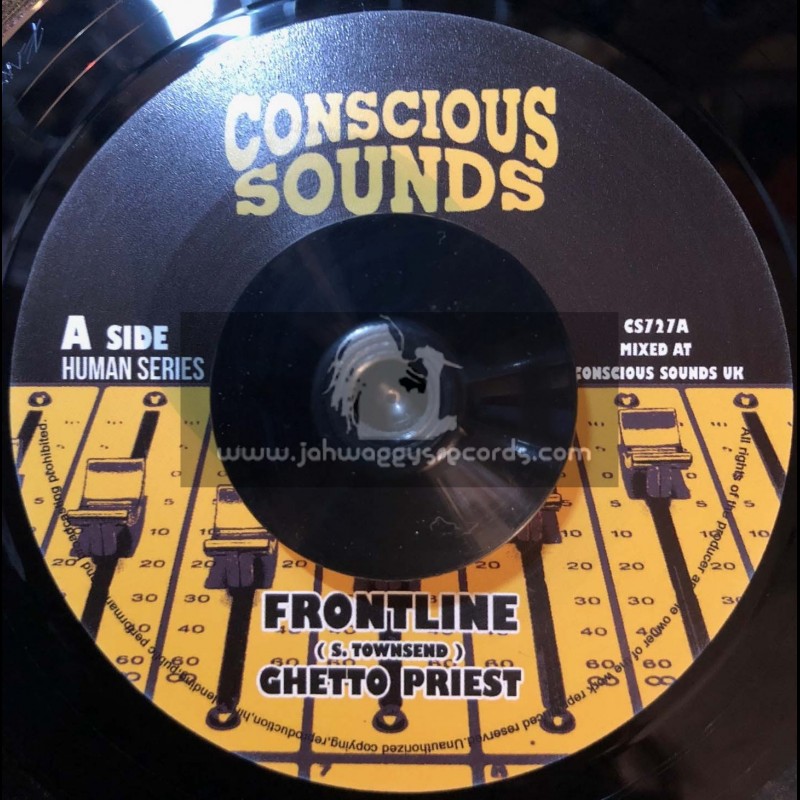 Conscious Sounds-7"-Frontline / Ghetto Priest