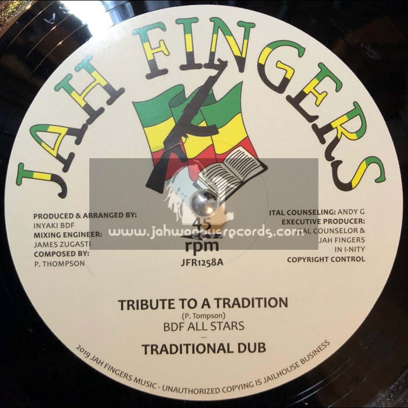 Jah Fingers-12"-Tribute To A Tradition / BDF All Stars
