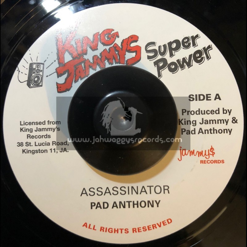 Jammys Records-King Jammys Super Power-7"-Assassinator / Pad Anthony