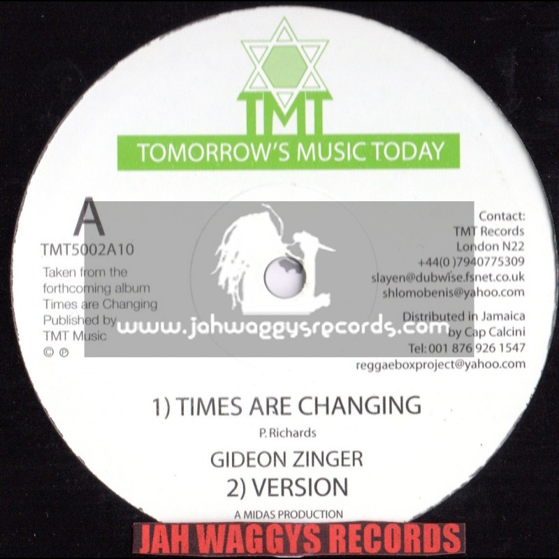 TOMORROWS MUSIC TODAY-10"-TIMES ARE CHANGING + STEPPING OUTER BABYLON- GIDEON ZINGER