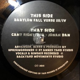 St Annes Yard-12-Cant Fight It / Jonah Dan + Babylon Fall / Uprising Sound