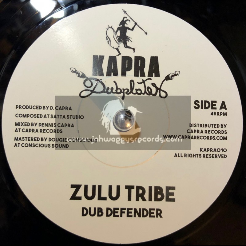 Kapra Dubplates-7"-Zulu Tribe / Dub Defender + Zulu Dub / Dennis Capra