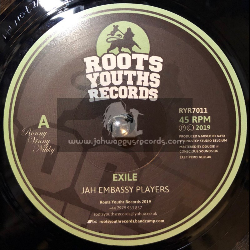 Roots Youths Records-7"-Exile / Jah Embassy Players