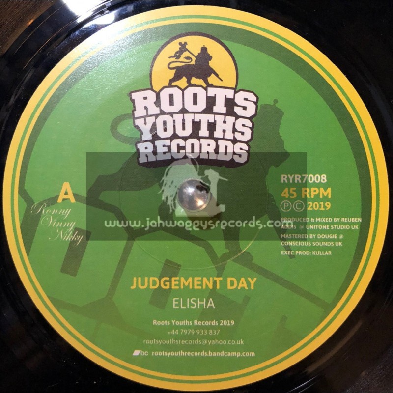 Roots Youths Records-7"-Judgement Day / Elisha