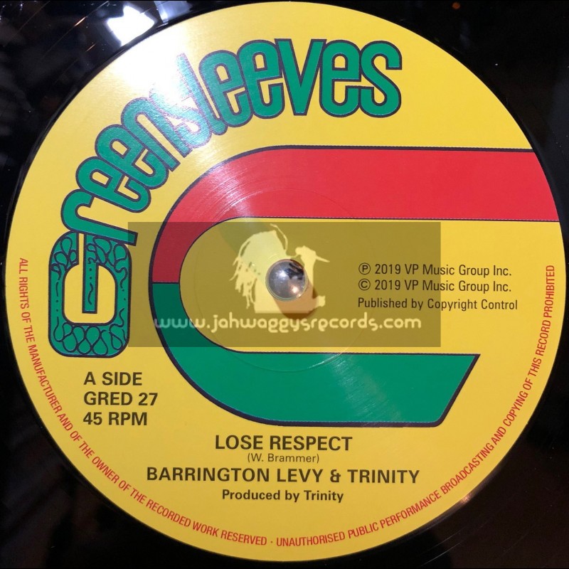 Greensleeves-12-Lose Respect / Barrington Levy & Trinity + Since Your Gone / Roman Stewart & Trinity