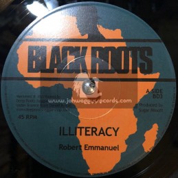 Black Roots-7"-Illiteracy / Robert Emmanuel + Progress Dub / Black Roots