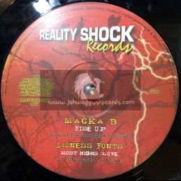 ﻿Reality Shock Records-10"-Rise Up / Macka B + Most Highs Love / Lioness Fonts﻿