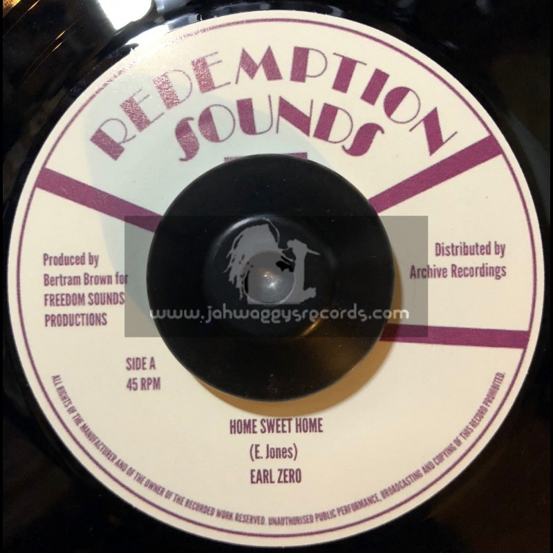 Redemption Sounds-7"-Home Sweet Home / Earl Zero + Home Sweet Home Version / Augustus Pablo & Soul Syndicate