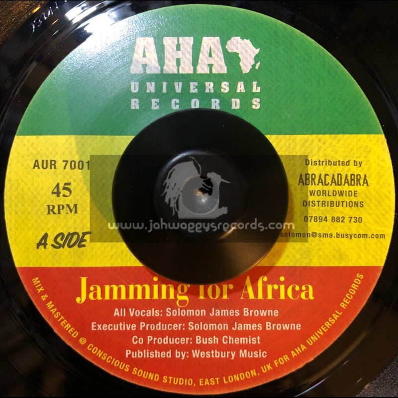 AHA Universal Records-7"-Jamming For Africa / Soloman James Brown
