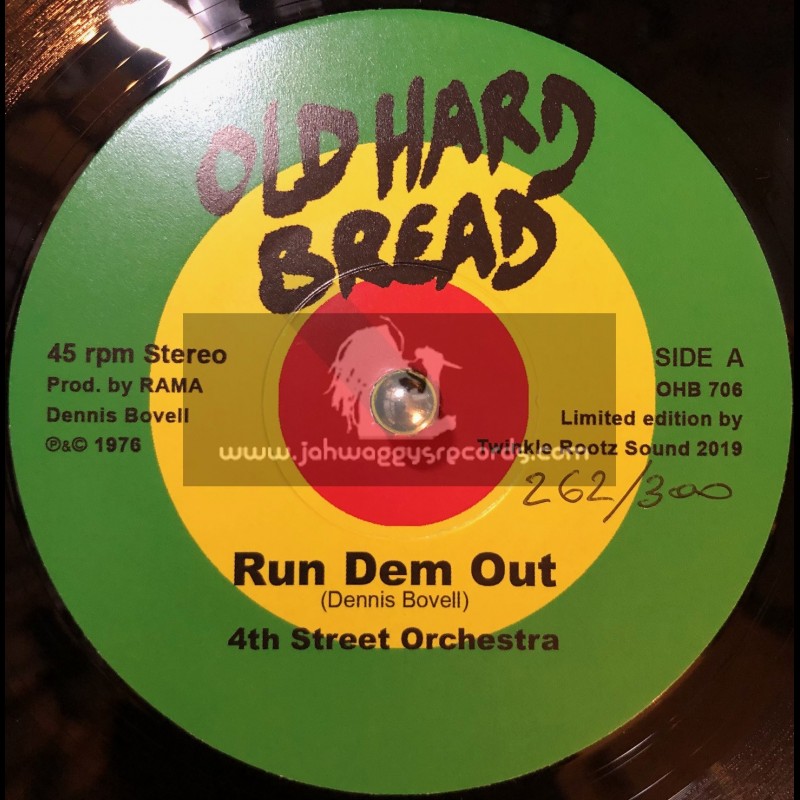 Old Hard Bread-7"-Run Dem Out / 4TH Street Orchestra + Jah Chase Dem / 4TH Street Orchestra