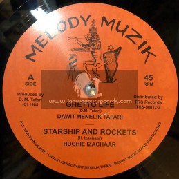 Melody Muzik-12"-Ghetto Life/Dawit Menelik Tafari + Starship And Rockets/Hughie Izachaar + Peace And Love/Dawit Menelik Tafari