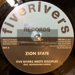 Five Rivers Records-7"-Zion State / Five Rivers Meets Disciples Feat. Moonshine Horns