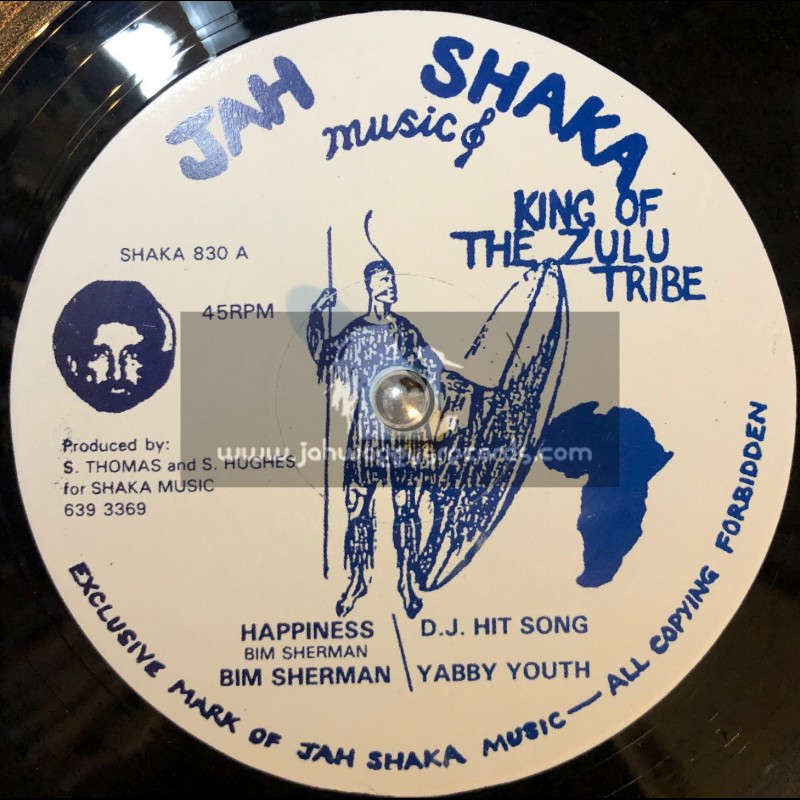 Jah Shaka Music-12"-Happiness / Bim Sherman