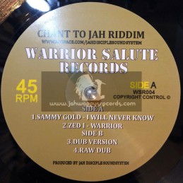 Warrior Salute Records-10"-Chant To Jah Riddim Feat. Sammy Gold & Zed I