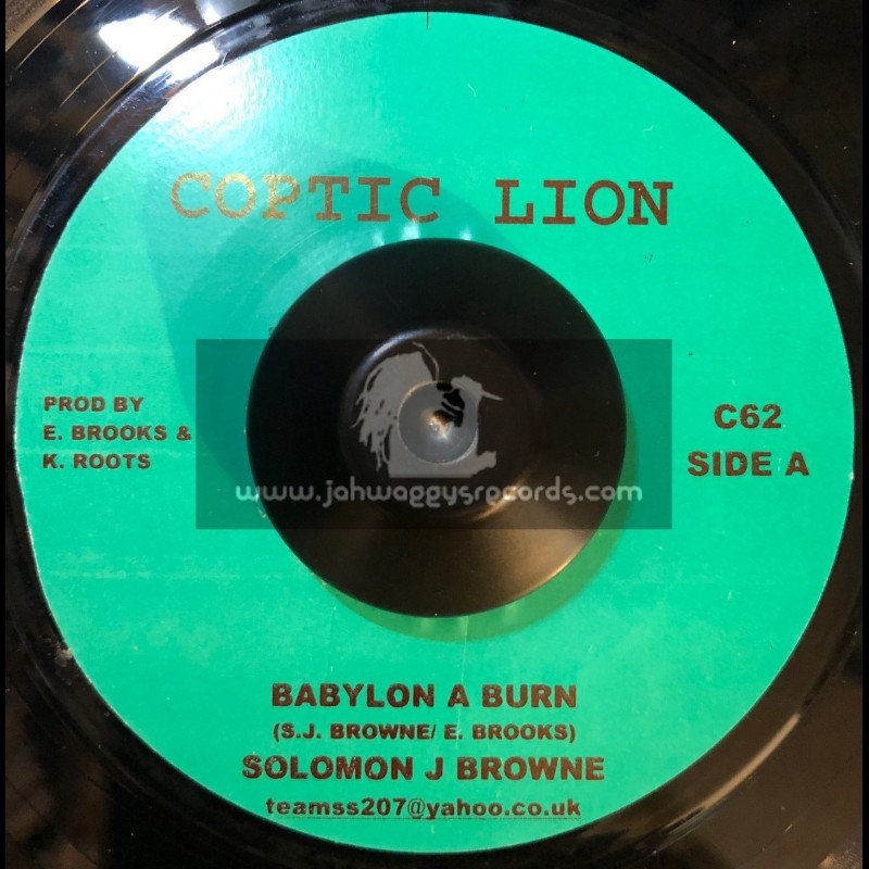 Coptic Lion-7"-Babylon A Burn / Soloman J Brown