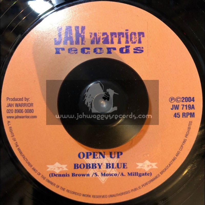 Jah Warrior Records-7"-Open Up / Bobby Blue